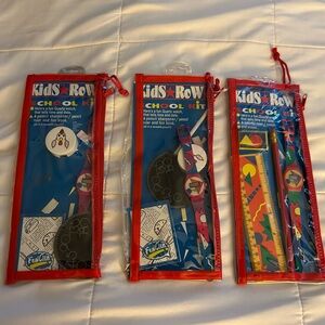 Kid’s Row Vintage School Set 1994 NEW Sealed Quartz Watch Ruler Pencil